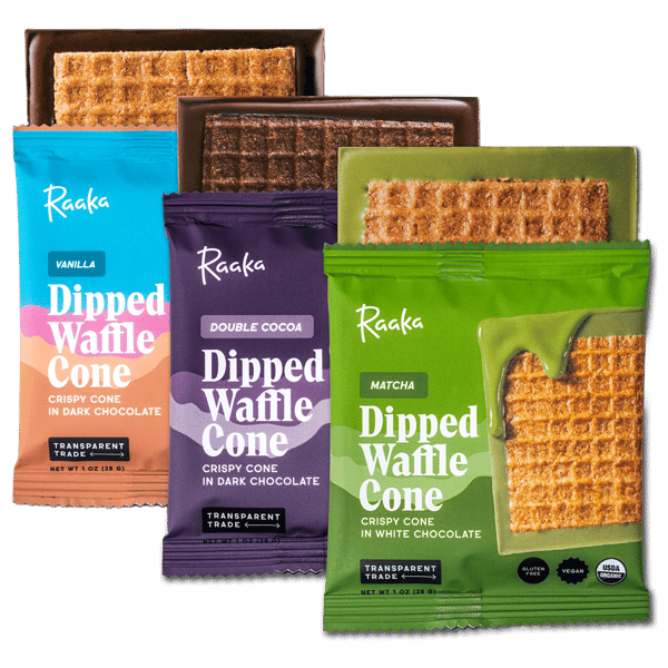 Raaka Dipped Waffle Cone Bar