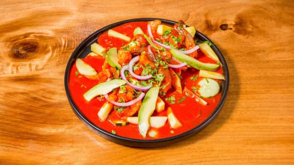 Red Aguachile With Mango