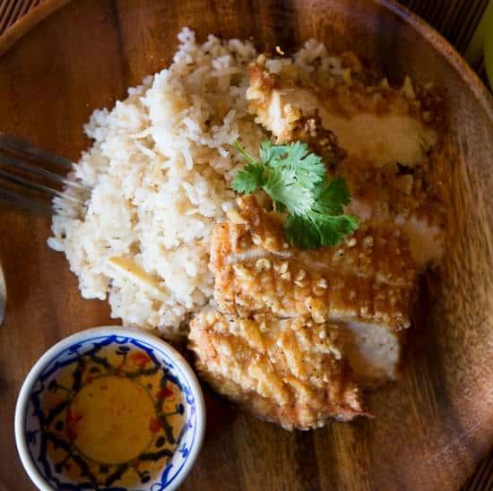 Hainanese Fried Chicken Rice