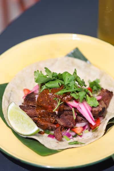 Thai-Braised Beef Shank Taco