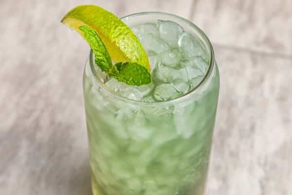 Iced Green Tea w/ Butterfly Pea