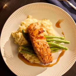 Bourbon Honey Glazed Salmon