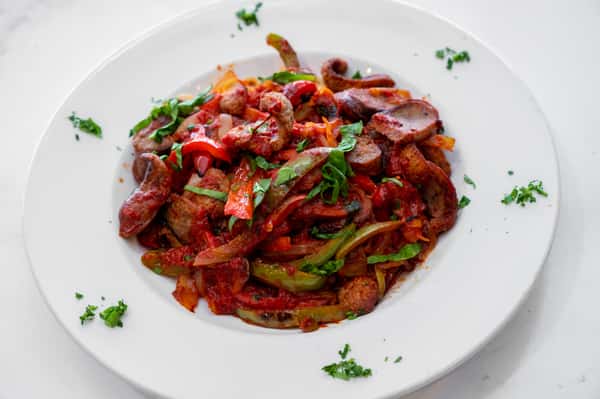 Sausage and Peppers with Pasta