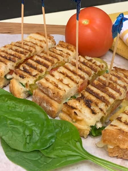 Mini Grilled Turkey Panini Sandwiches