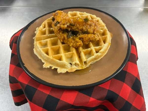 Sweet & Spicy Chicken & Waffles