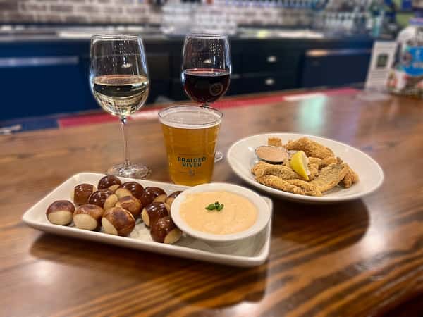 Happy Hour Pretzels & Pickles