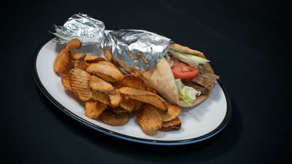 gyro and chips
