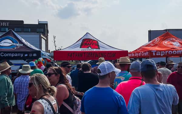 The Fat Pants tent, which you can visit at MinneBev Fest!