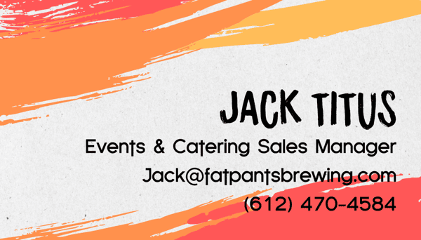 Jack Titus, Events & Catering Sales Manager