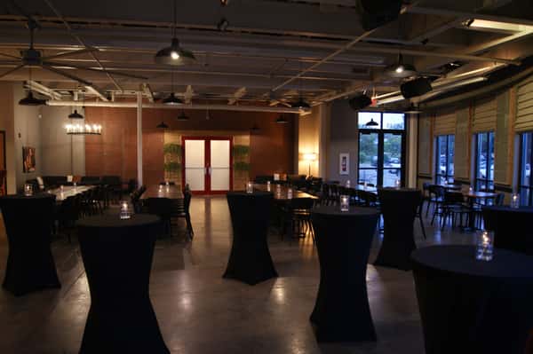 Private Event set up for a cocktail event