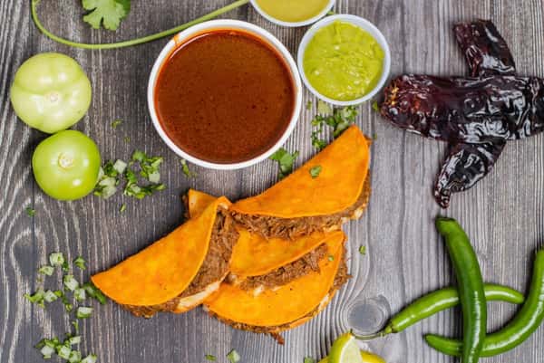 4 Birria Tacos & Consome Menu Antojitos Locos Taco restaurant in