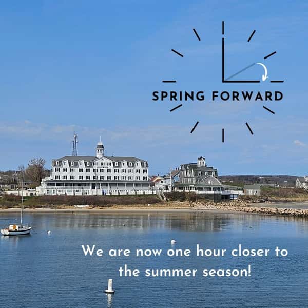 Good morning!  Hope you moved your clocks ahead.  60 days until we open!  Call now or click on the link in our bio to make your reservations.

#nationalhotelbi #blockisland #springforward #summer2025