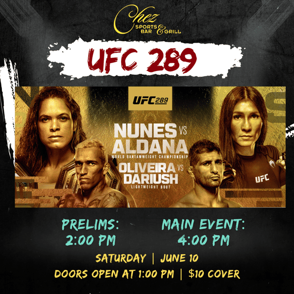 UFC 289 - Chez Sports Bar & Grill - Restaurant in Aiea, HI