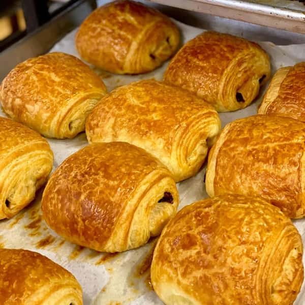Tray of Chocolate Croissants
