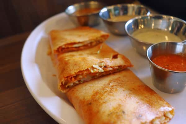 Garlic Chutney Veg Spring Dosa