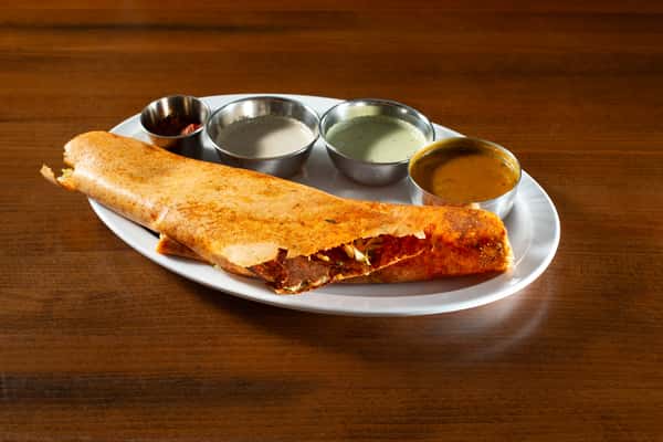 Tomato Chutney Veg Spring Dosa