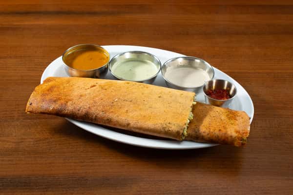 Mint Chutney Veg Spring Dosa