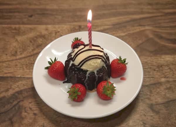 Birthday Chocolate Lava Cake