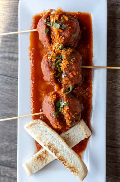 Mozzarella Stuffed Meatballs