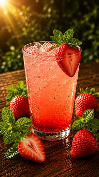 Strawberry Mint Lemonade