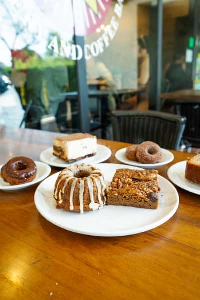 Pastries on a table