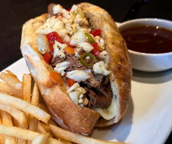 italian beef sandwich