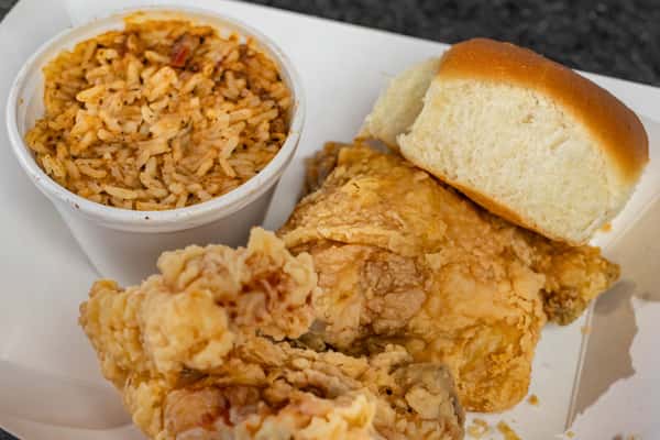 2 Pieces Fried Chicken Dark Meal