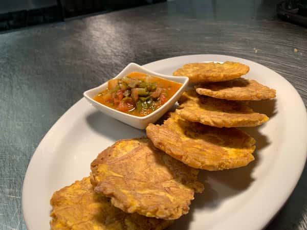Tostones with Huancaina