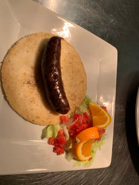 Morcilla Colombiano with Arepas