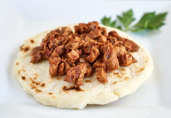 Arepas with grilled beef
