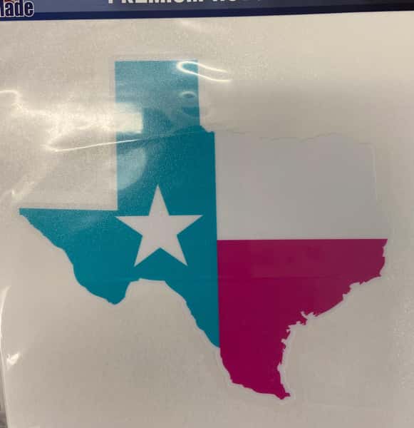 Decals - Tx Pink/Turquoise