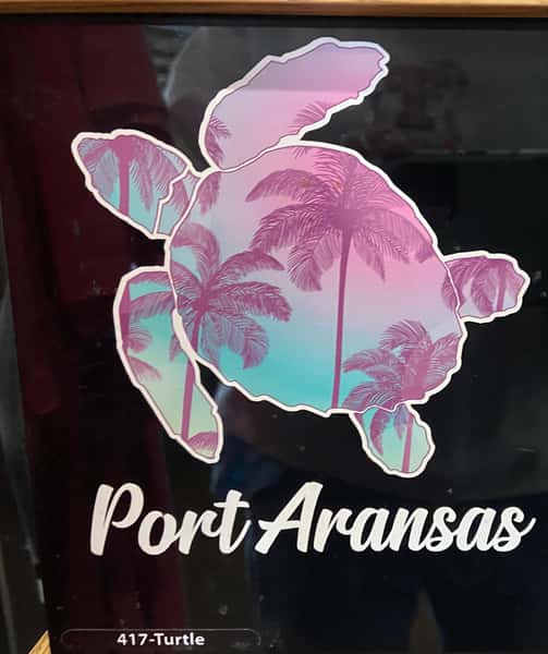 Decals - Turtle with Pink Palms