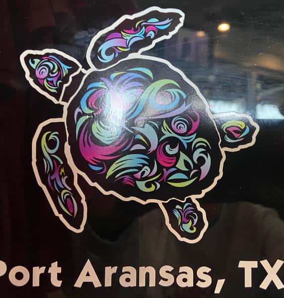 Decals - Colorful Turtle w/White outline