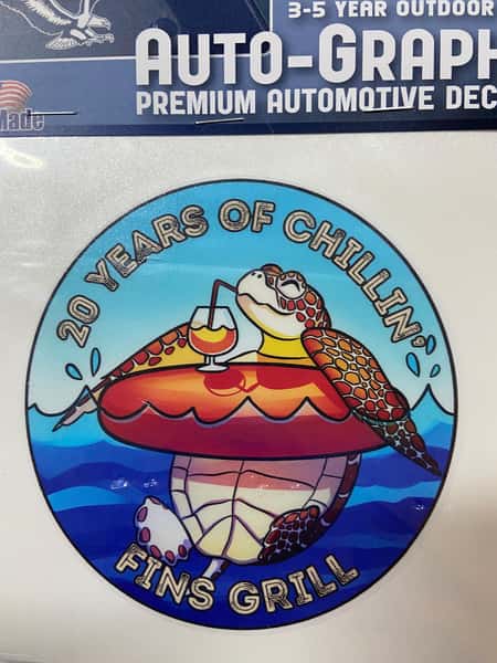 Decals - 20th Anniv Chillin Turtle