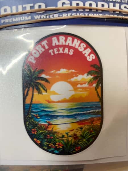Decals - Tropical Sunset Oval