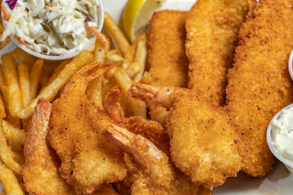 Crispy Fish And Shrimp Combo