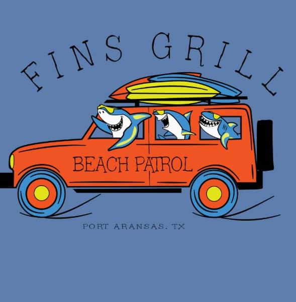 Shirts - LS Graphic Shark Jeep blue