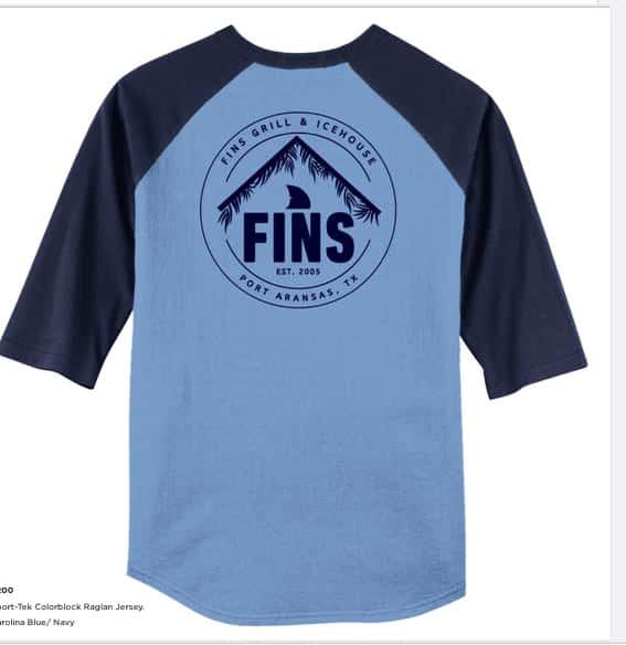 Shirts - LS Quarter Length - Logo Carolina Blue/Navy