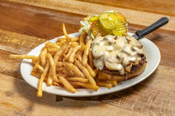 Mushroom Swiss Burger
