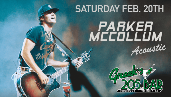 Parker McCollum Acoustic Greek Bros. Oyster Bar & Grill Bar & Grill