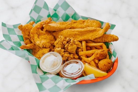 Oyster, Fish & Shrimp Combo