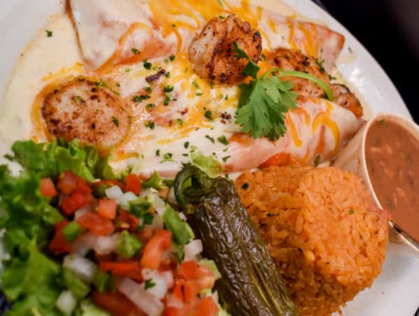 seafood enchiladas