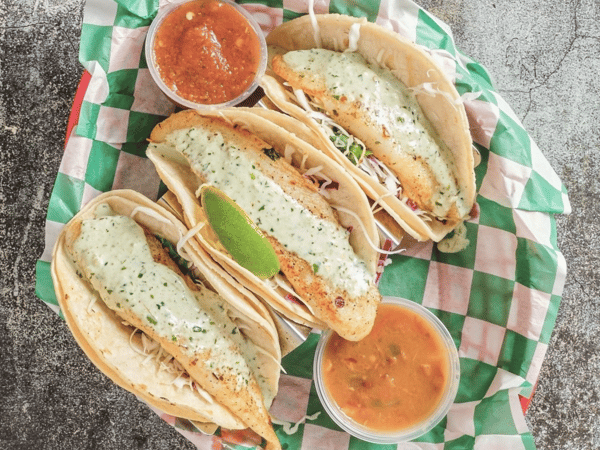 Grilled fish tacos