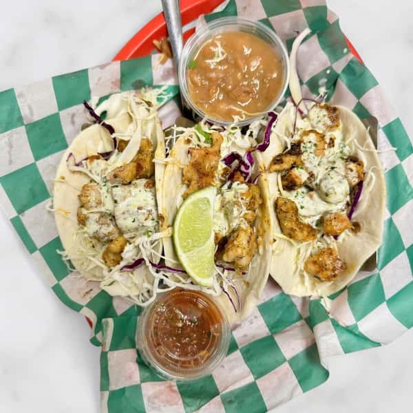 Blackened Gator Tacos