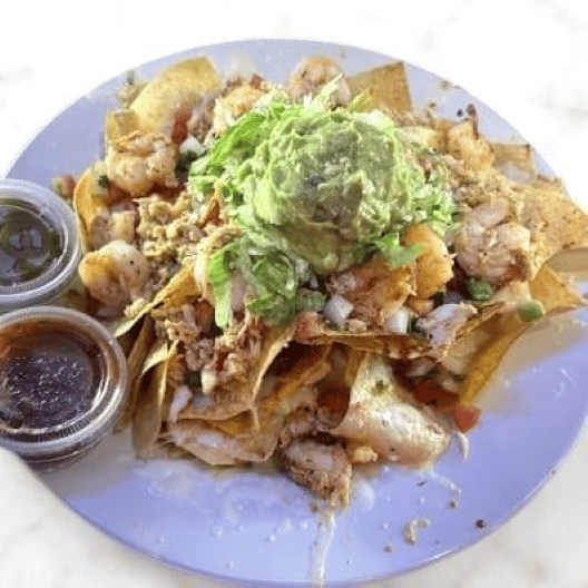 Blackened Seafood Nachos
