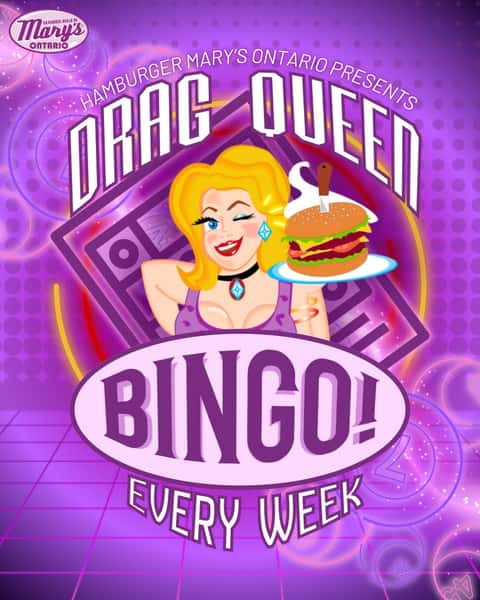 Experience the fun of Drag Queen Bingo at Hamburger Mary’s Ontario. Enjoy weekly shows filled with comedy, glamour, and high‑energy performances in a vibrant, welcoming atmosphere. Perfect for nights out, celebrations, and anyone who loves unforgettable entertainment.