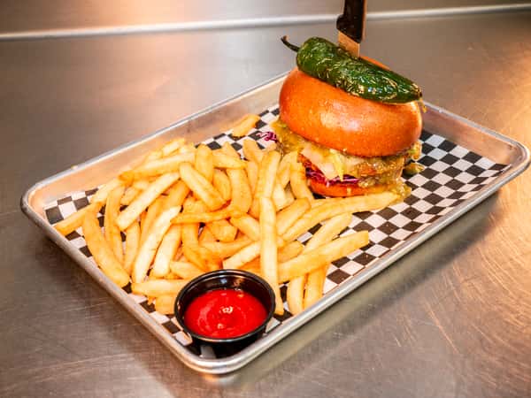 Salsa Verde Burger