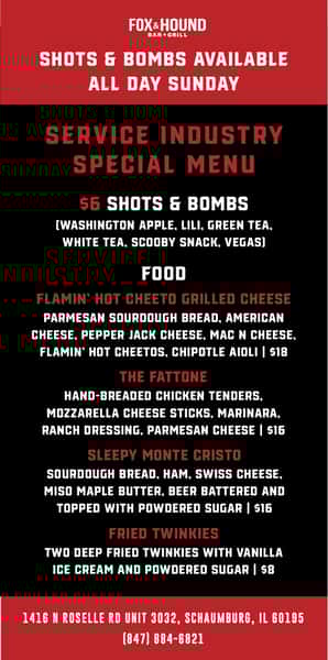 Schaumburg Industry Night Fox & Hound Bar & Grill