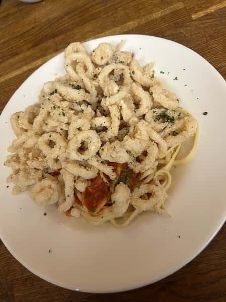 Calamari with Linguine