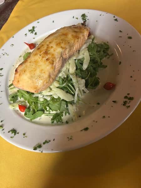 Dijon-Horseradish encrusted Salmon
